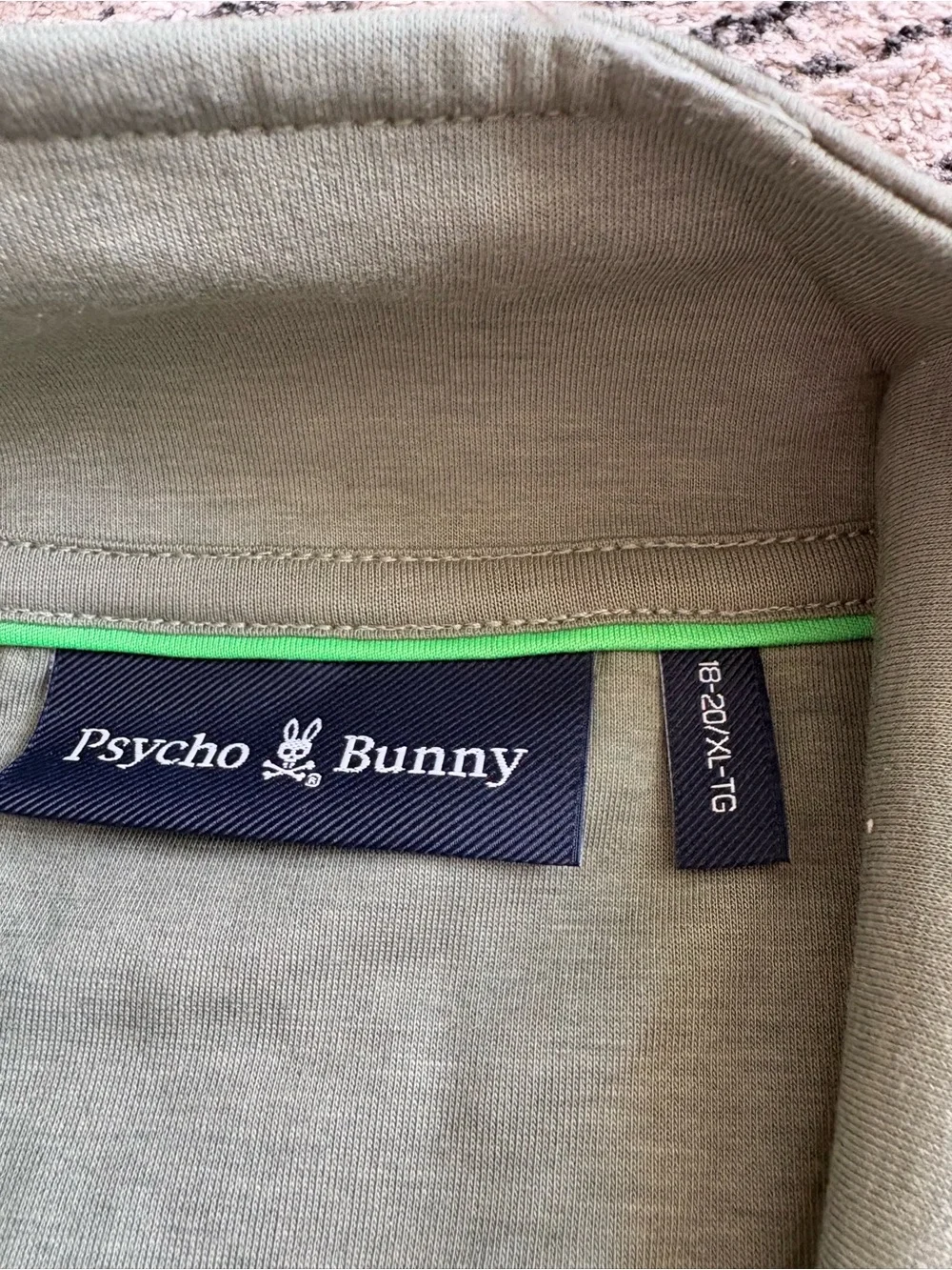 Psycho Bunny Kids Desert 1/4 Mock Zip‎